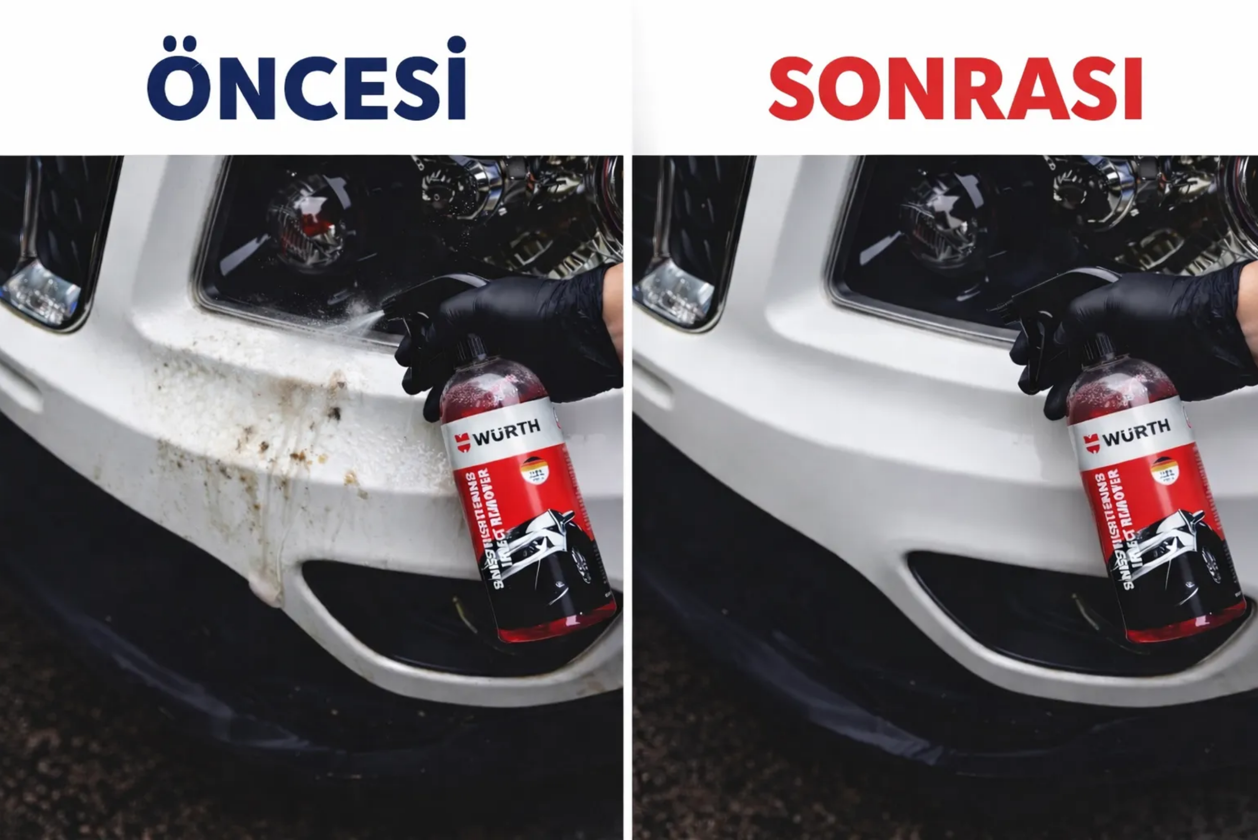 Würth Böcek Temizleyici 400 ML – Kaporta ve Cam İçin Güçlü Temizlik - Görsel 2