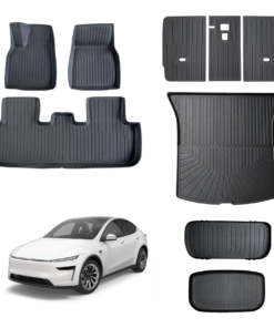 Mükemmel Üçlü - Model Y Juniper 2025+ Premium Paspas + Bagaj Havuz Seti + Arka Koltuk Koruyucu Set