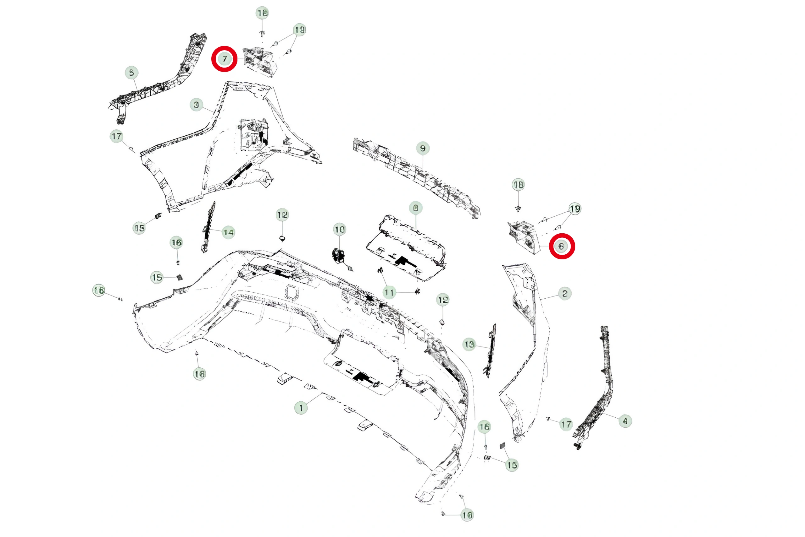 Model Y Arka Far Braketi (2020-2025) - Görsel 6