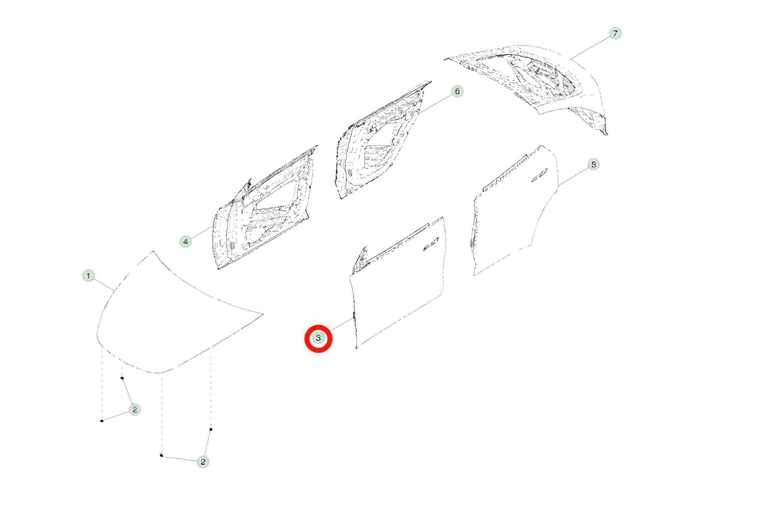 Model Y Sol Ön Kapı (2020 - 2025) - Görsel 5
