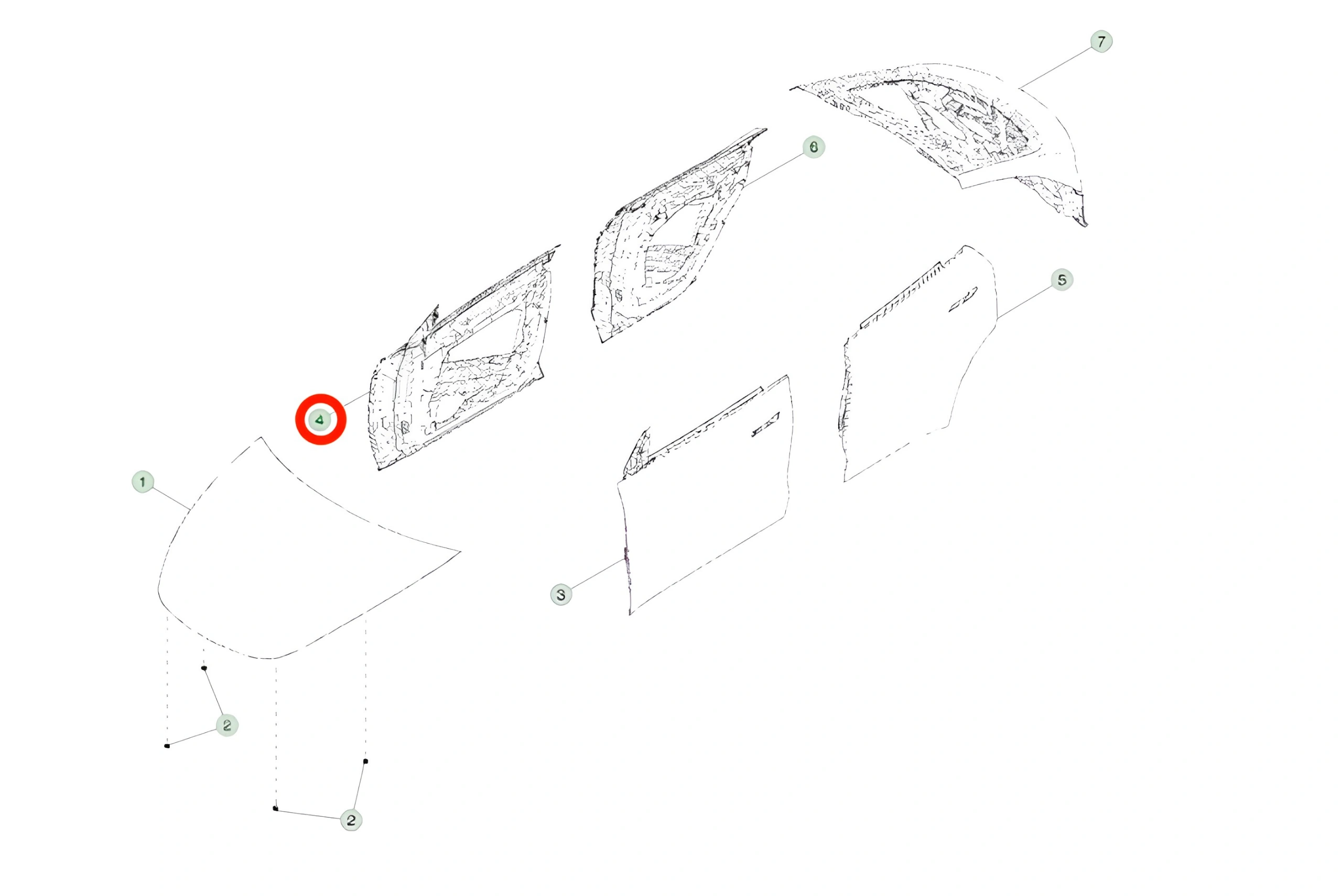 Model Y Sağ Ön Kapı (2020 - 2025) - Görsel 5