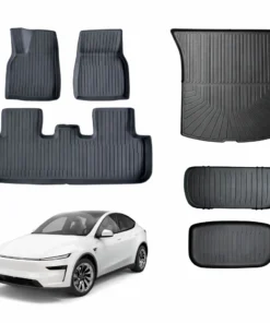 Premium İkili – Model Y Juniper 2025+ 3D Premium Paspas Seti + Bagaj Havuzu Seti