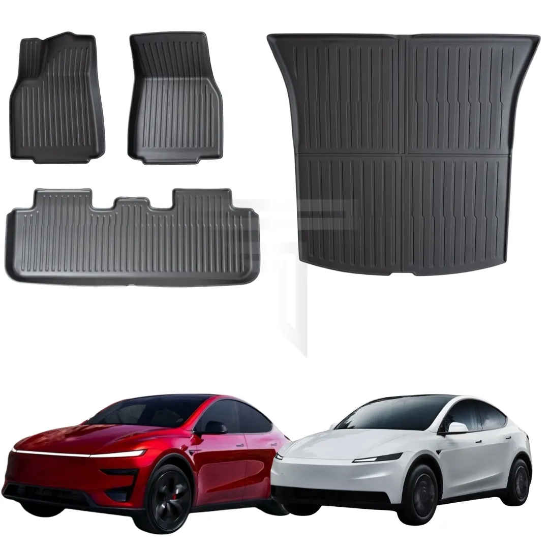 Premium İkili – Model Y Juniper & Standart 2025+ Premium Paspas + Tekli Bagaj Havuzu