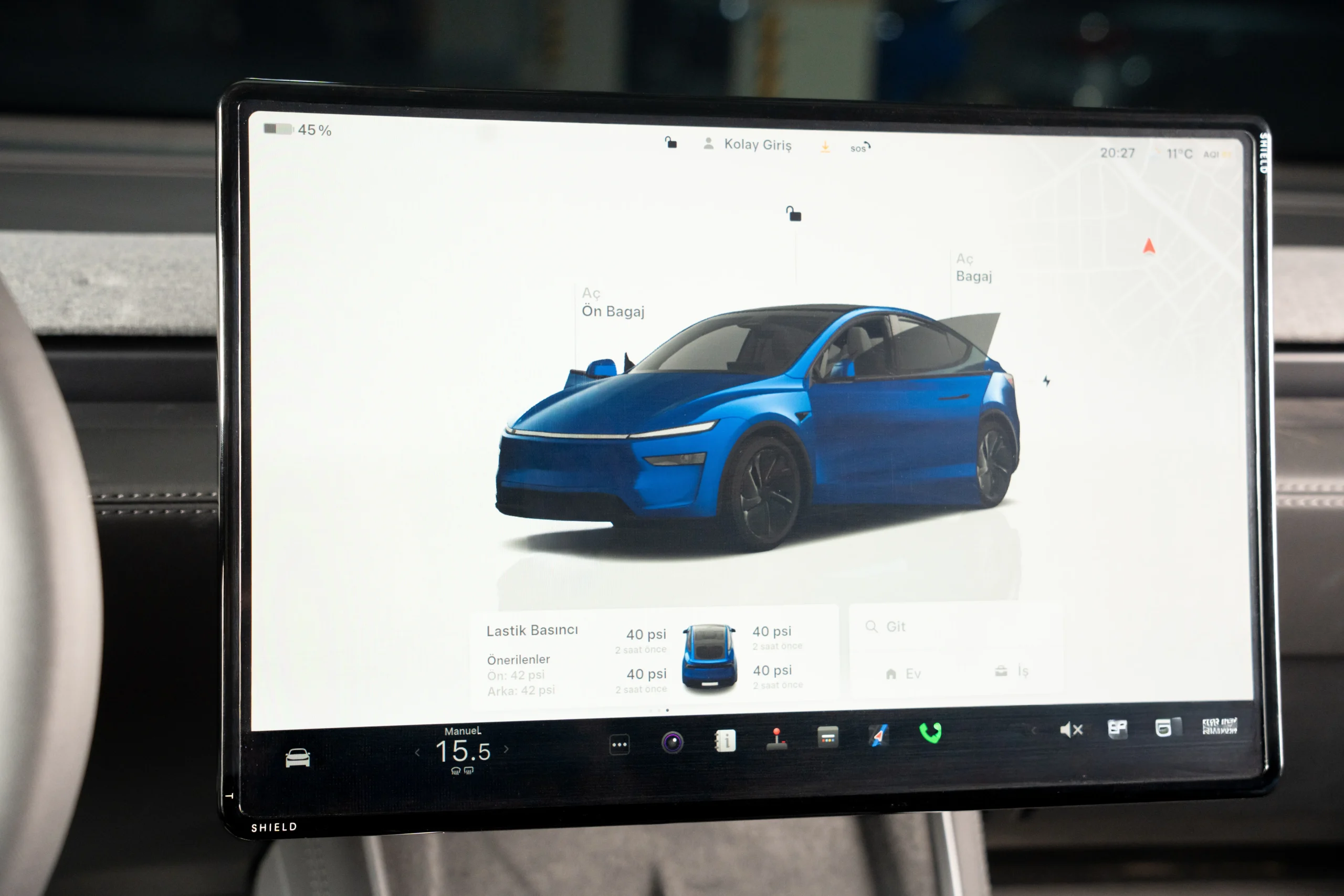 Model Y Juniper & Standart 2025+ Ön Ekran Koruyucu - Görsel 3